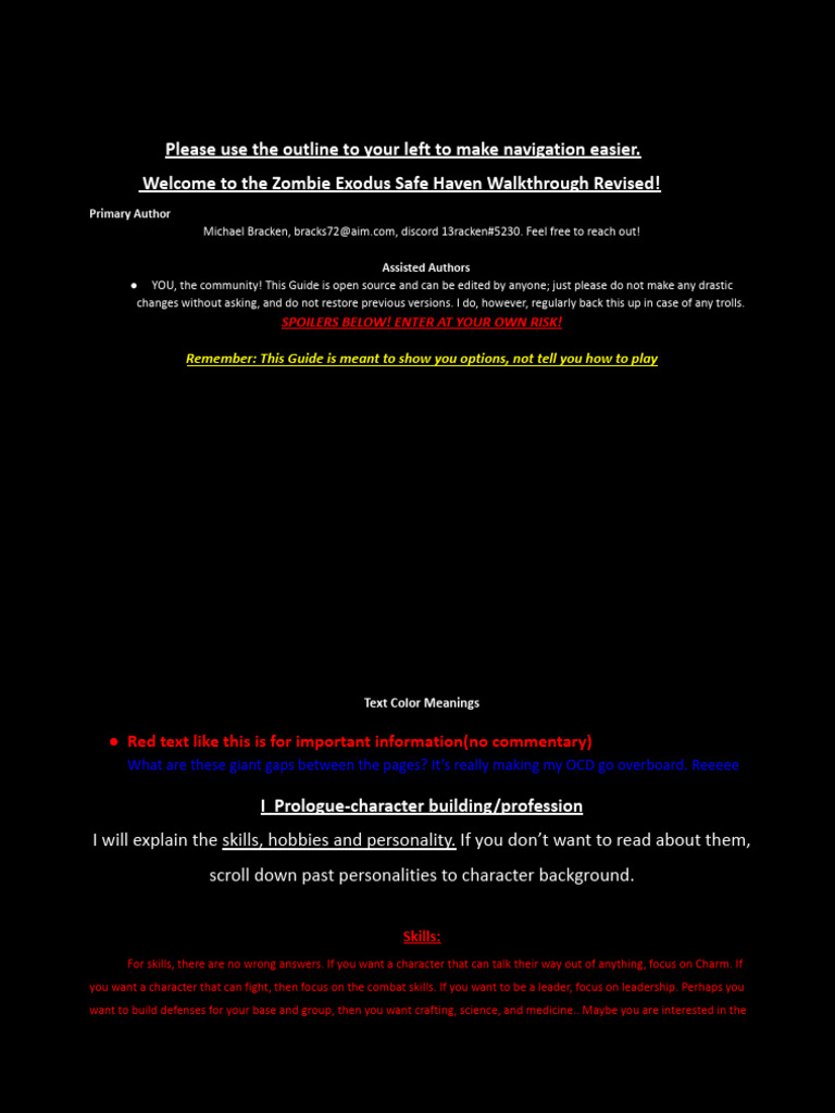 Zombie Exodus Safe Haven Guide PDF Self Control SelfManagement