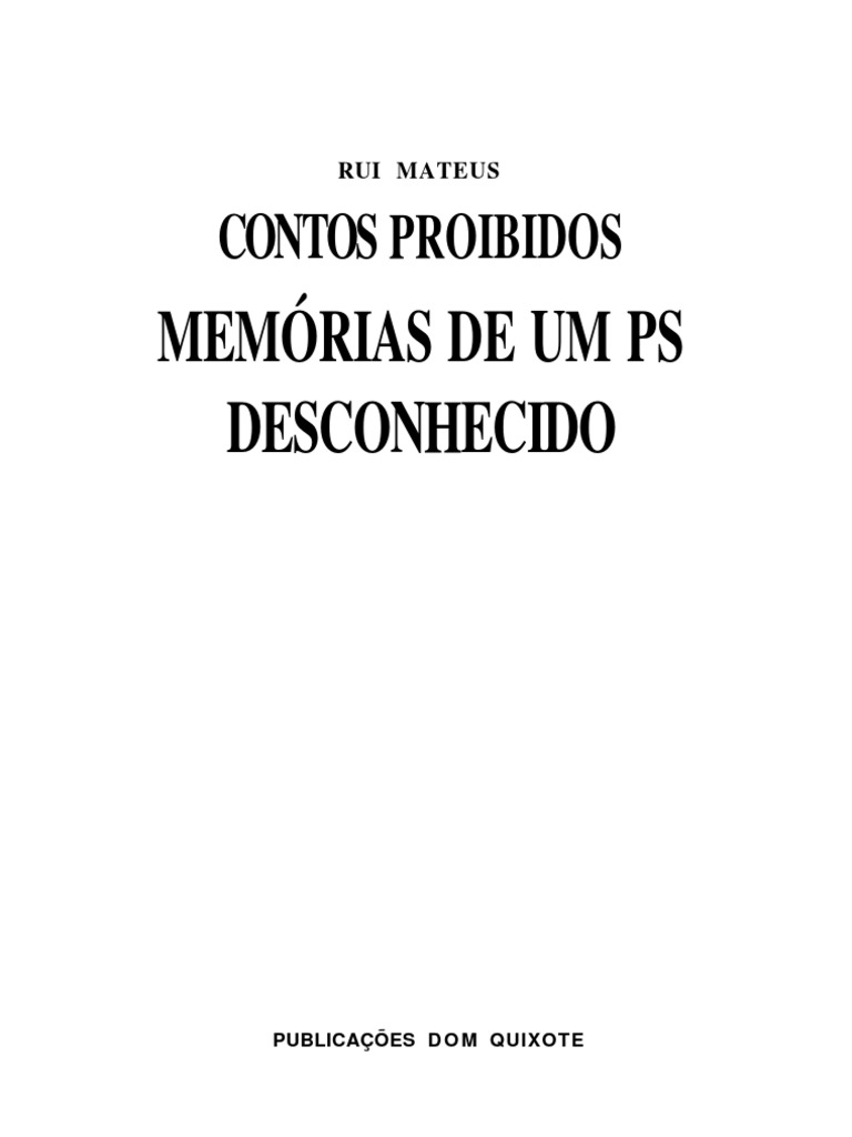 Contos Proibidos | PDF