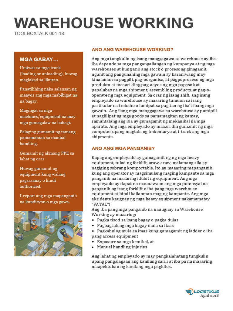 001-18 - Warehouse Working | PDF