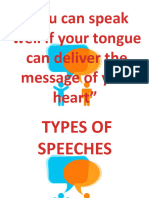 5 Types of Speeches