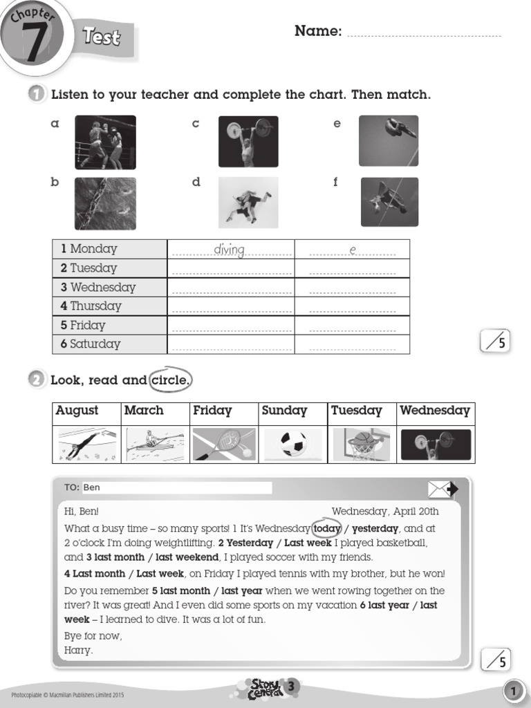 SC03 Tests Ch7 | PDF | Summer Olympic Games | Olympic Games