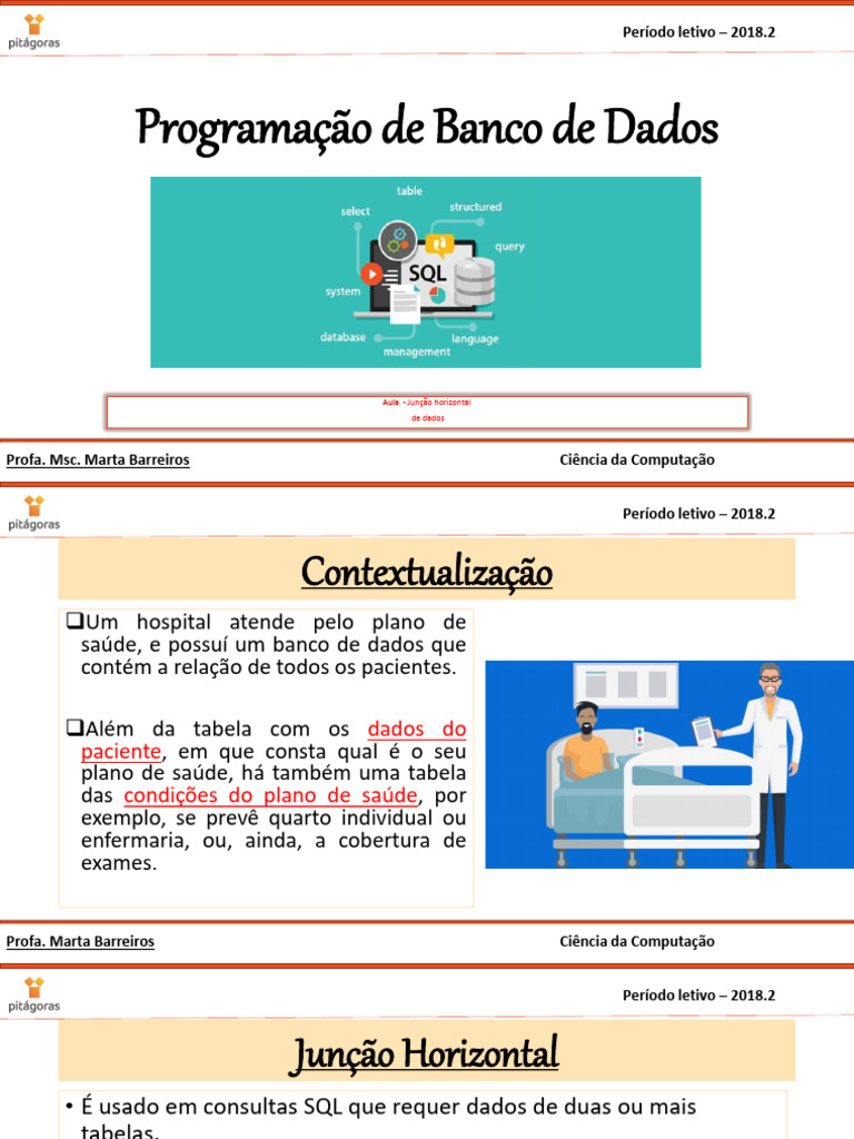 # aula+-+Junção+horizontal+e+vertical+%281%29 | PDF | Tecnologia da ...