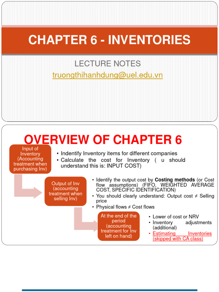 Chapter 6 - Inventories Lecture Notes | PDF | Cost Of Goods Sold ...
