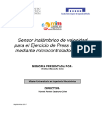 MENACHO - Sensor Inalámbrico de Velocidad en El Ejercicio de Press de Banca Mediante Microcontrol...