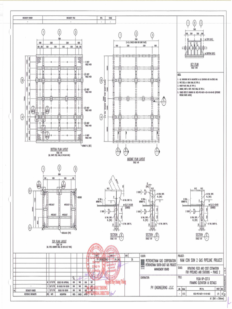 13.NCS2-PVE-ReFD-1-14-B-0403 - PLEM KP-227.5 - Framing Elevation ...