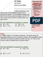 Fractions, Decimals, Percents Day 8, 2011-2012