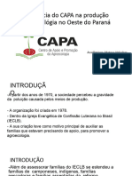 Influência Do CAPA Na Produção Agroecológia No Oeste Do Paraná