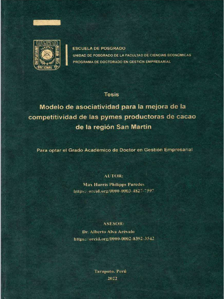 Modelo de asociatividad para pymes de cacao | PDF | Business | Calidad ...