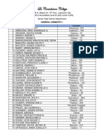 General Chemistry 1-STEM A-List of Isotopes