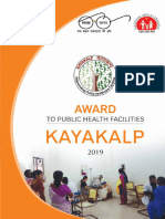 Award To Kayakalp in Public Health Facility-2019