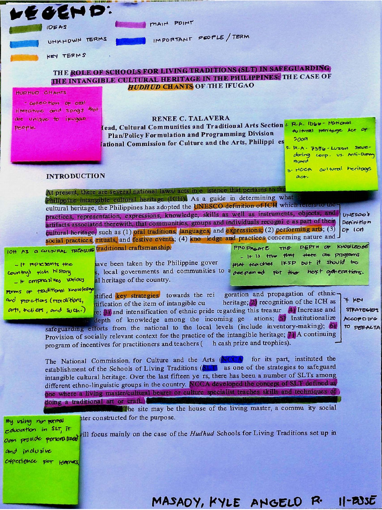 Role of Schools For Living Tradiy SLT | PDF
