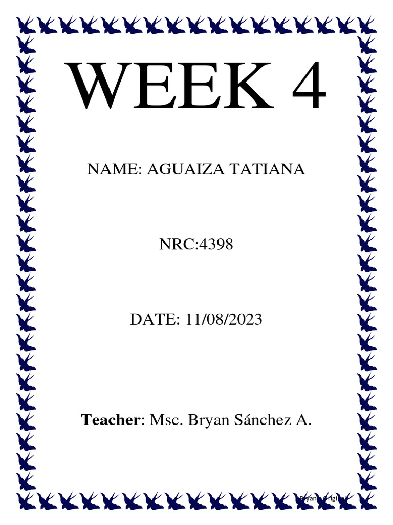 Week 4 Class Activities and Projects | PDF | Human Communication