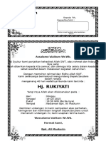 Contoh Surat Undangan Tahlil 40 100 1000 Hari Haul 16 PDF Free