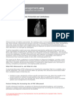 Point of Care Ultrasound Potential and Limitations