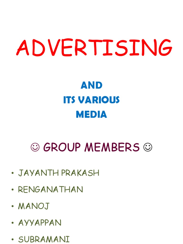 Advertising: Types, Benefits, and Media | PDF | Advertising | Sales