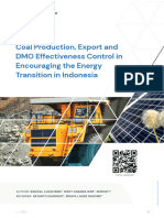 Coal Production, Export and DMO Effectiveness Control in Encouraging The Energy Transition in Indonesia