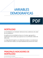 Variables Demograficas