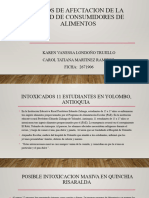 Casos de Afectacion de La Salud de Consumidores