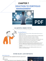 Chapter 7 - An Introduction To Portfolio Management