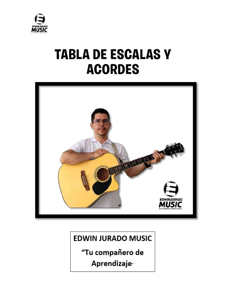 Glosario de Escalas y Acordes para Guitarra | PDF | Escala (música ...