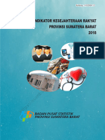 Indikator Kesejahteraan Rakyat Provinsi Sumatera Barat 2018