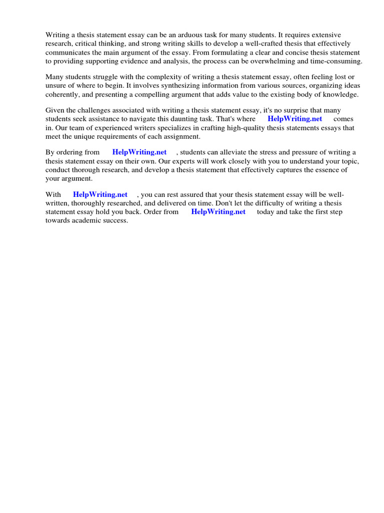 HOW TO WRITE A THESIS STATEMENT FOR AN ESSAY PDF intelligence overview