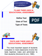 Tests and Their Uses