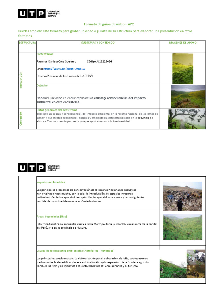 Impacto Ambiental en Lachay | PDF | Suelo | Destrucción del habitát