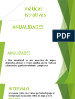 Matemáticas Administrativas Anualidades Exposicion
