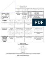 Programa Analitico Segundo Grado de Lo Humano y Lo Comunitario Tercer Trimestre Enero 2024