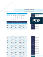 Plantilla de Agenda Mensual