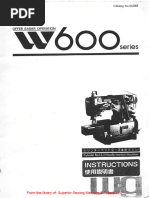 Pegasus (W&G) W600 Instruction Manual