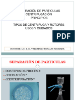 Tipos de Centrifuga y Rotores Usos y Cuidados