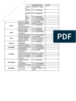 Programa de Actividades y Encargado