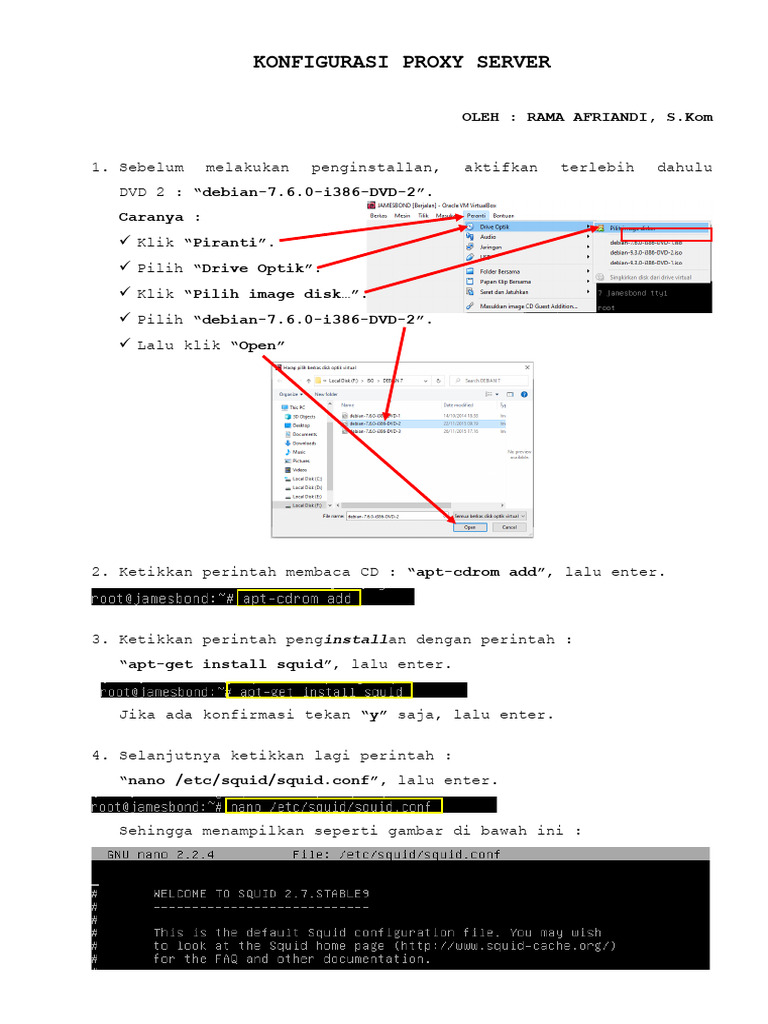 Panduan Konfigurasi Proxy Server | PDF | Bisnis | Komputer