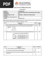 IA - Assignment - DMBA205 - MBA 2 - Set-1 and 2 - March - 2023