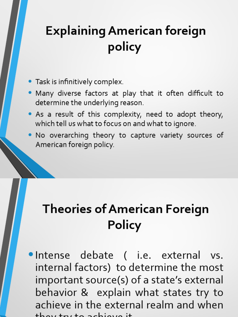 What Are The Basic Goals Of Us Foreign Policy