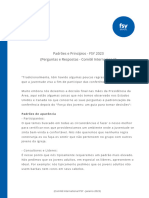 Padrões e Princípios - FSY 2023 (Perguntas e Respostas - Comitê Internacional)