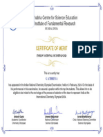 G ATHREYA INO 2024 Chemistry QualCert