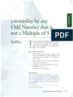 Divisibility by Any Odd Number That Is Not A Multiple of 5 Yadav M R and Naresh 2023