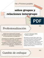 Pequeños Grupos y Las Relaciones Intergrupo