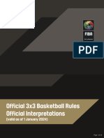 Fiba 3x3 Basketball Rules Interpretations Yellow Version