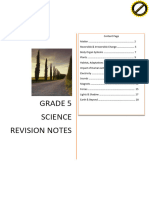 Grade 6 Science Revision Notes