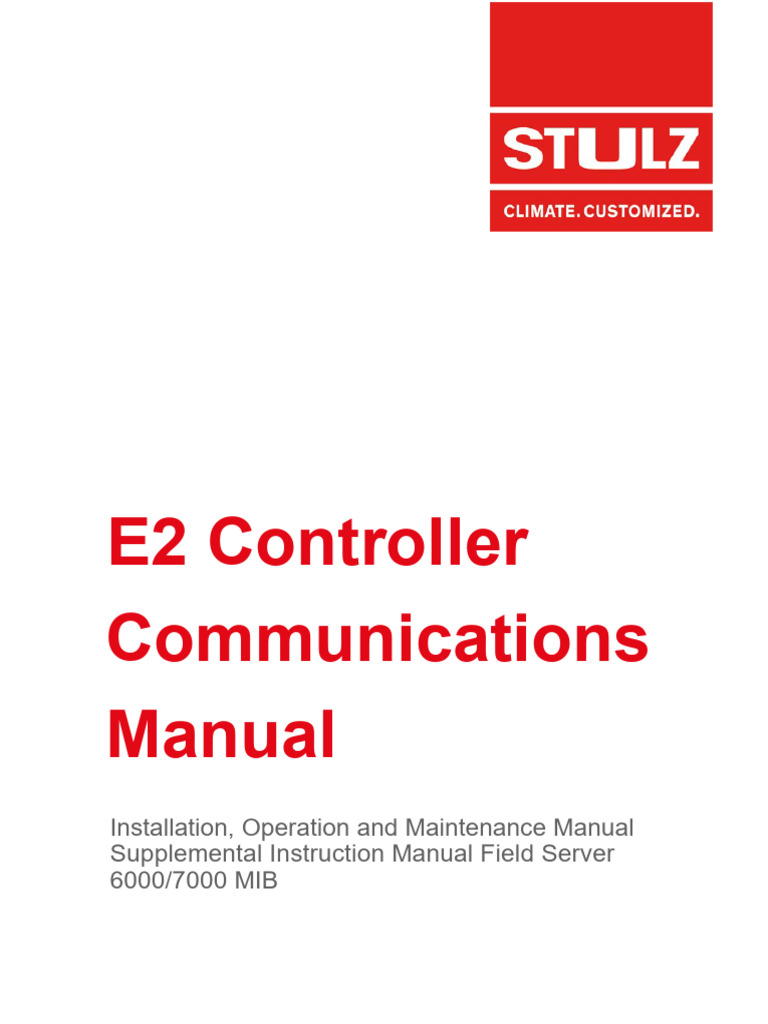 STULZ Controller Communication Manual OCU0147 | PDF | Ip Address | Port ...