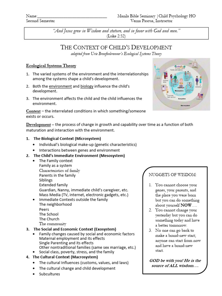 Child Development and Environment Insights | PDF | Family | Child ...