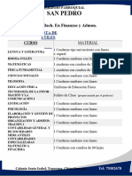 Listado de Útiles - Diversificado 2024