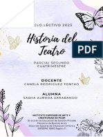 Historia Del Teatro I - Parcial 2do Cuat.