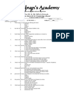 X Fed Biology CH# 1 To 5 Objectives Test