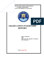 Internship Report Template - mẫu