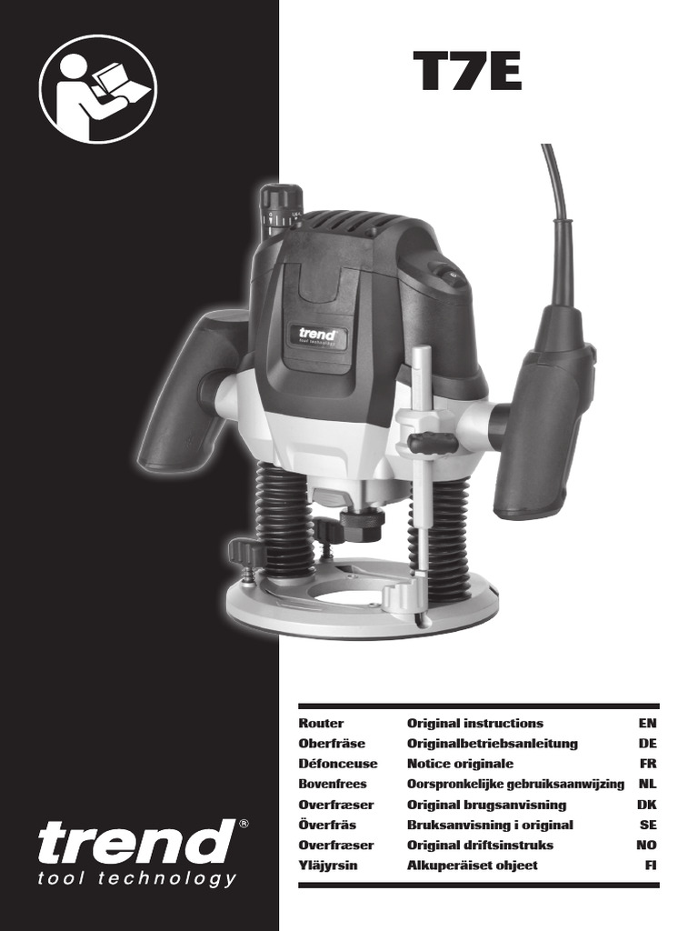Manual Router Trend t7 - e | PDF | Electrical Connector | Machining